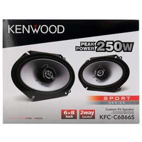 Kenwood KFC-C6866S playing in car interior showcasing clearer audio experience