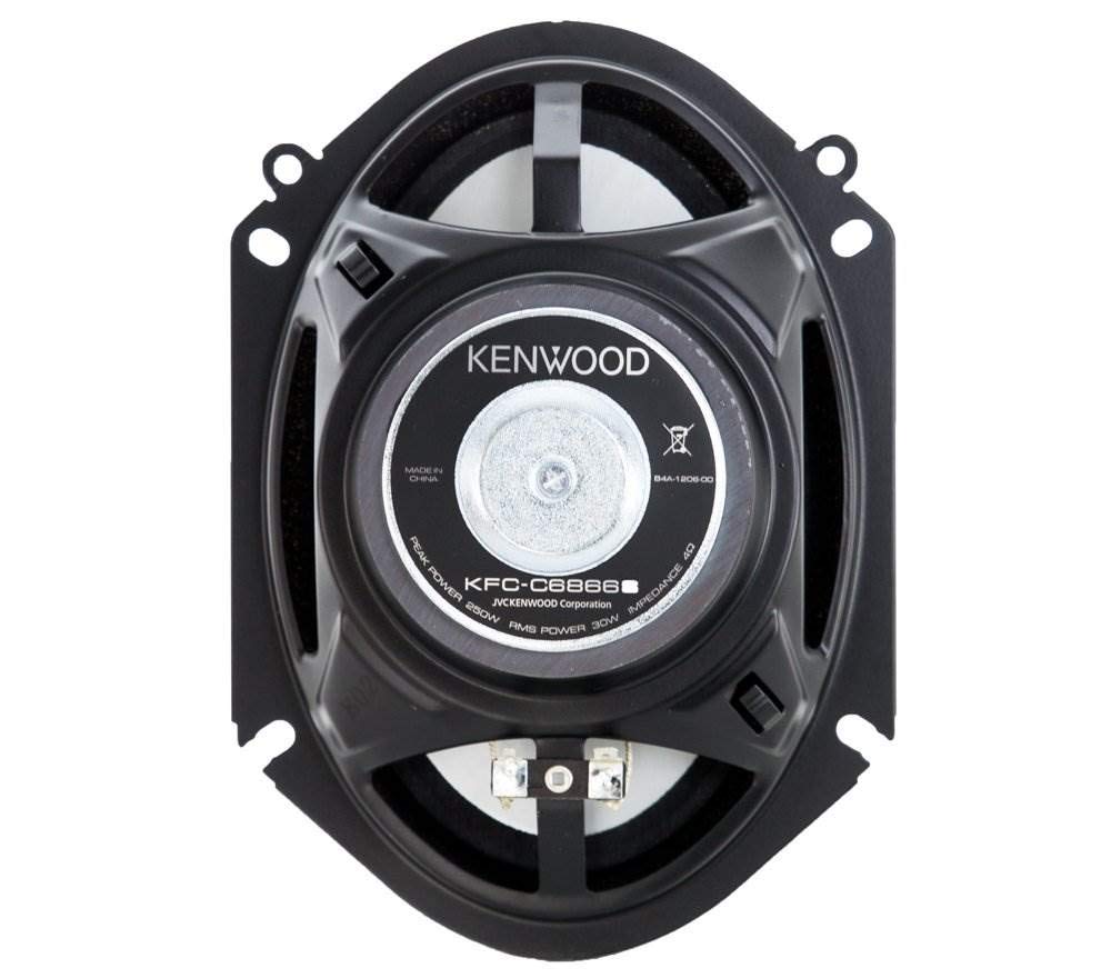 Kenwood KFC-C6866S 1-inch PEI tweeter detail for crisp high frequencies