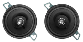 Kenwood KFC835C front view highlighting a compact 3.5-inch round speaker for crisp car audio.