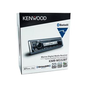 Kenwood KMR-M332BT radio with SiriusXM-ready tuner for satellite music.