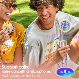 Built-in microphone on Keransean pink mini speaker for clear hands-free calls