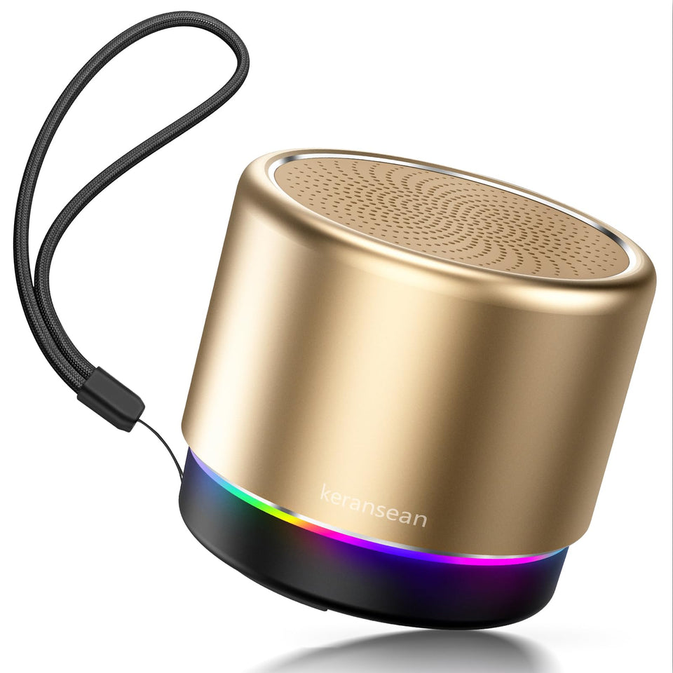 Keransean mini Bluetooth speaker with metal shell for durable, travel-ready audio