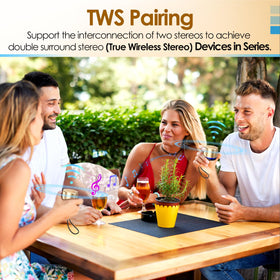 Keransean mini Bluetooth speaker TWS pairing lets you enjoy stereo with another unit