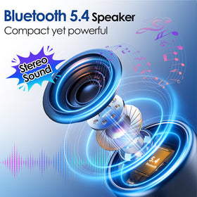 Keransean pocket-size speaker held in hand for on-the-go listening