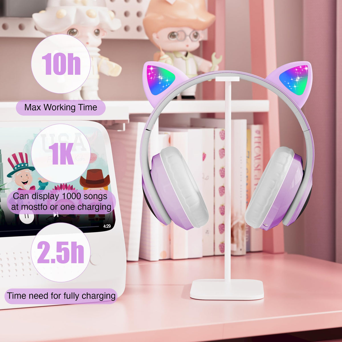 KERHAND balanced sound ideal for games and videos