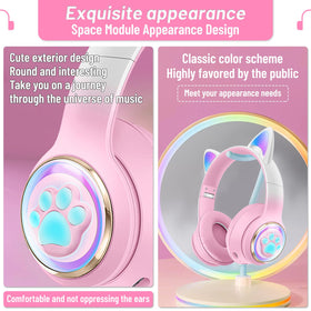 KERHAND child using headphones with iPad for clear audio and safe volume