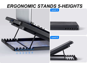 KEROLFFU built-in cable slot and front stoppers prevent slips