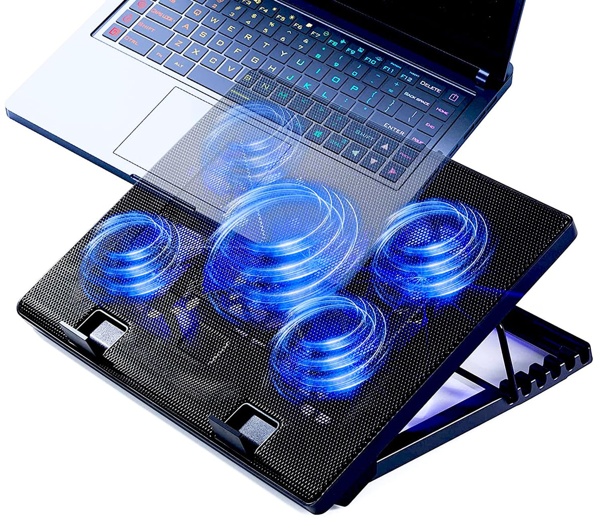 KEROLFFU laptop cooling pad 17inch with large stable surface for gaming laptops