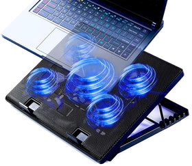 KEROLFFU laptop cooling pad 17inch with large stable surface for gaming laptops