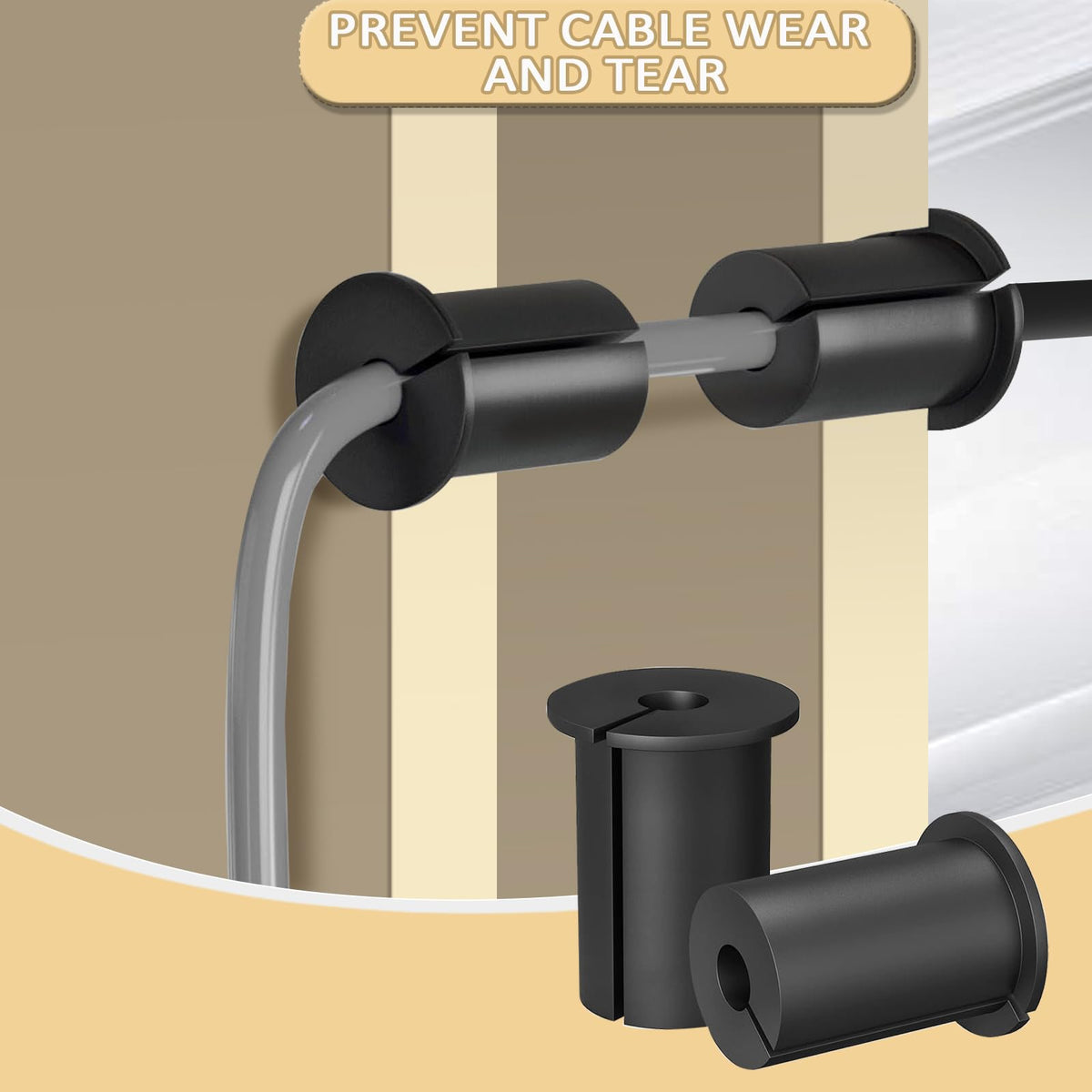 Ketofa black wall wire clips secure cables for tidy Starlink installs.