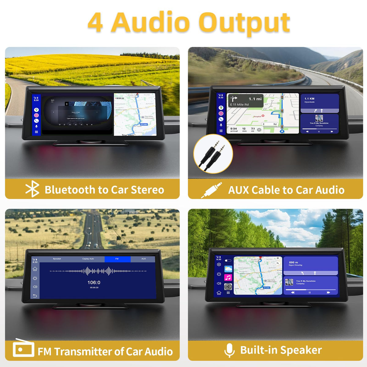 Voice control and CarPlay enable hands-free operation