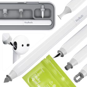 KeyBudz Air Care 2.0 interchangeable tips for precise cleaning on the go.