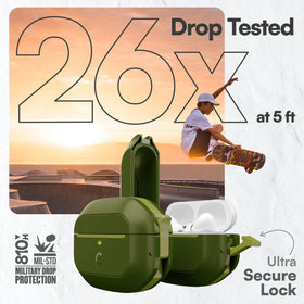 Keybudz carabiner clipped to backpack for easy, secure carry