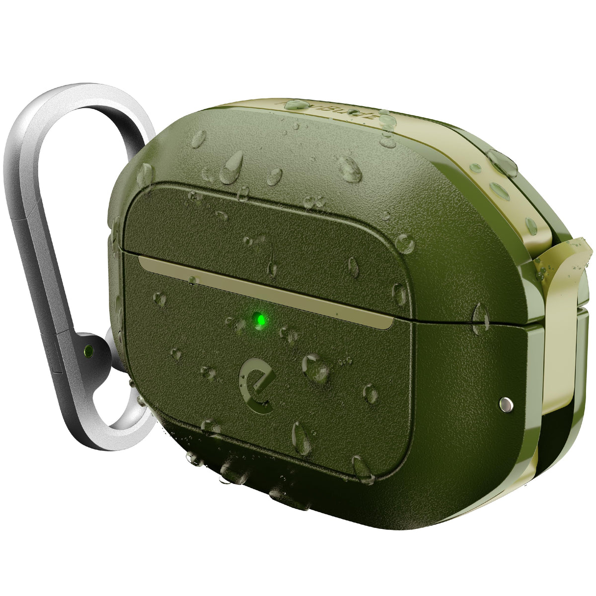 Keybudz Forest Green front view showing rugged protection and secure fit