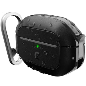 Keybudz front view of carbon black case showing rugged protection and secure fit