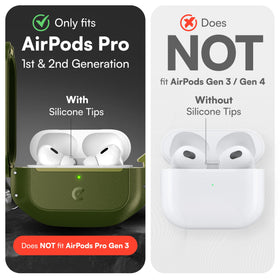 Keybudz close-up of locking latch keeping AirPods Pro safely closed