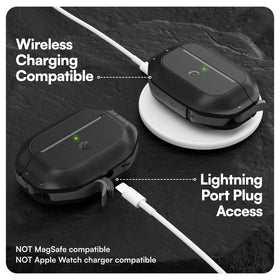 Keybudz open view showing lightning port access and wireless charging compatibility