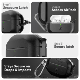 Keybudz side profile with alloy carabiner showing convenient carry