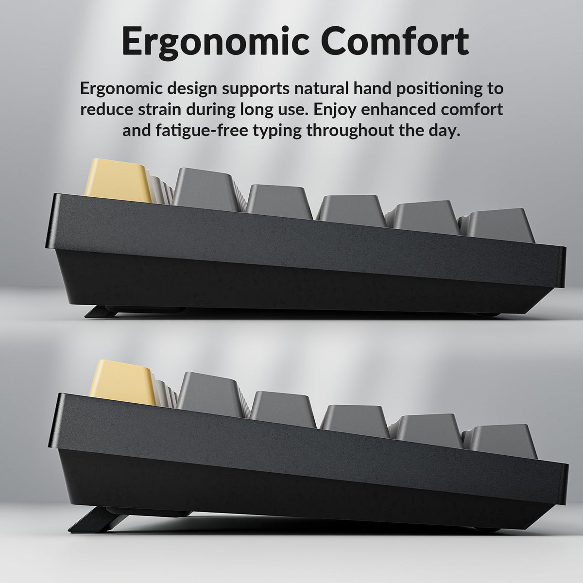Keychron keycap legends close-up demonstrating durable double-shot printing