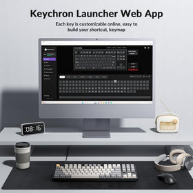Keychron in a home office lifestyle shot conveying productivity and comfort