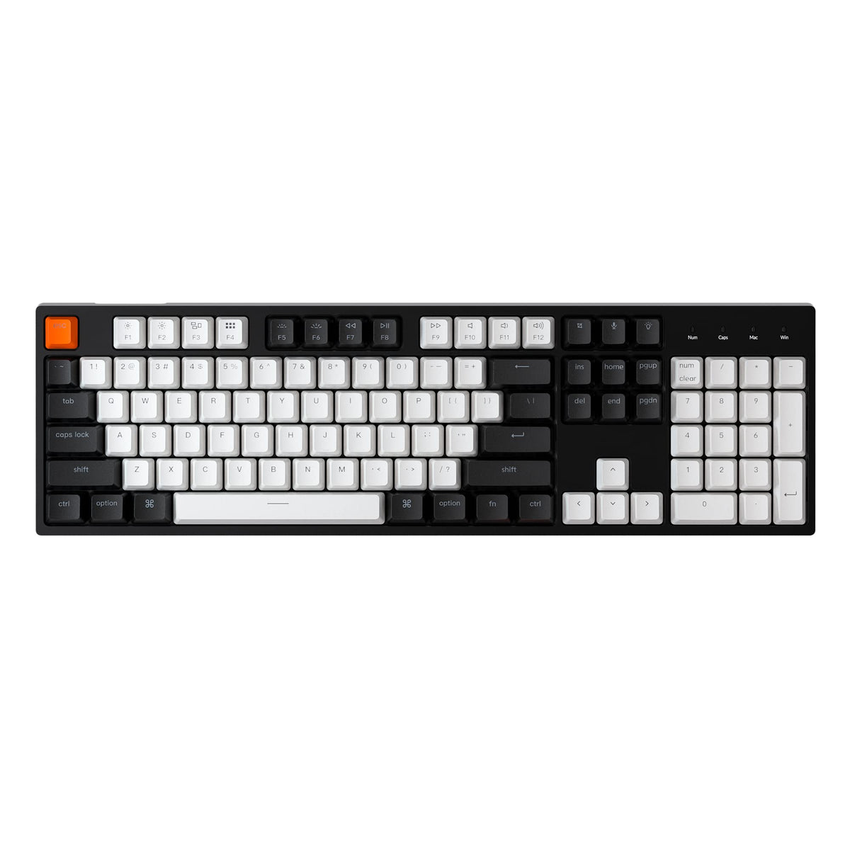 Keychron C2 full-size wired keyboard with Mac friendly layout for seamless productivity