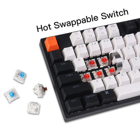 Keychron C2 Gateron Red switch offers smooth linear feel for gaming and typing