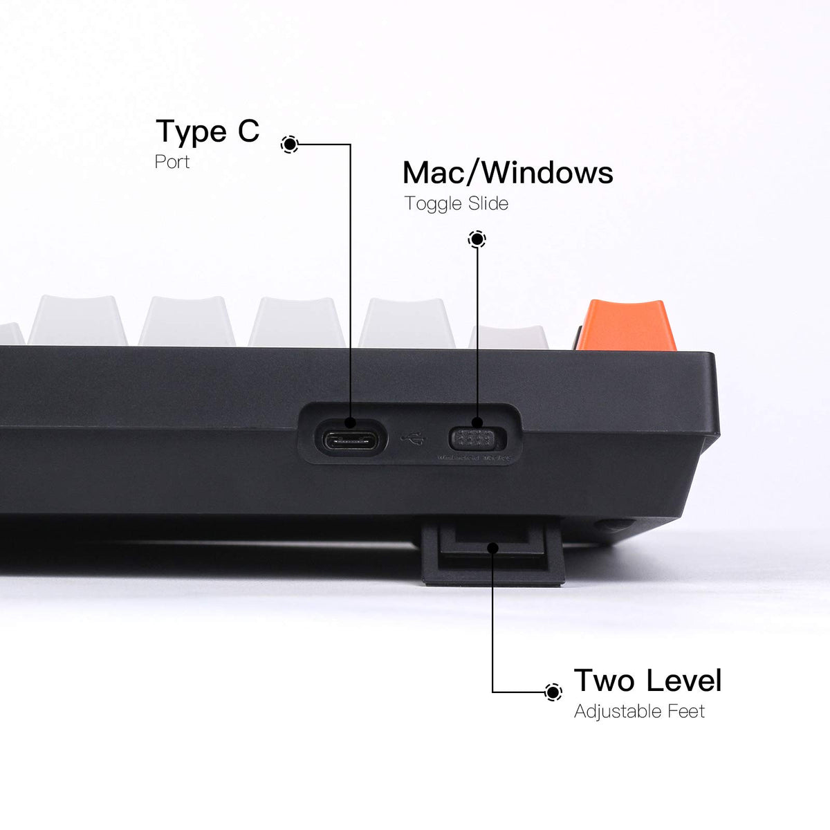Keychron C2 hot swappable socket supports MX style switches for customization