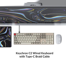 Keychron C2 brown switch close-up showing tactile stem and reliable responsiveness benefit