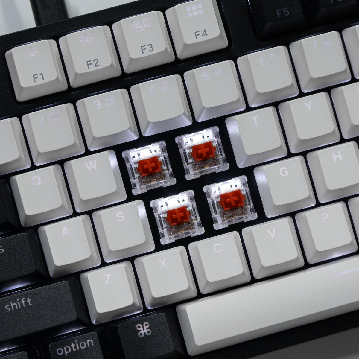 Keychron closeup of numeric pad showing precise key spacing and fast data entry benefit