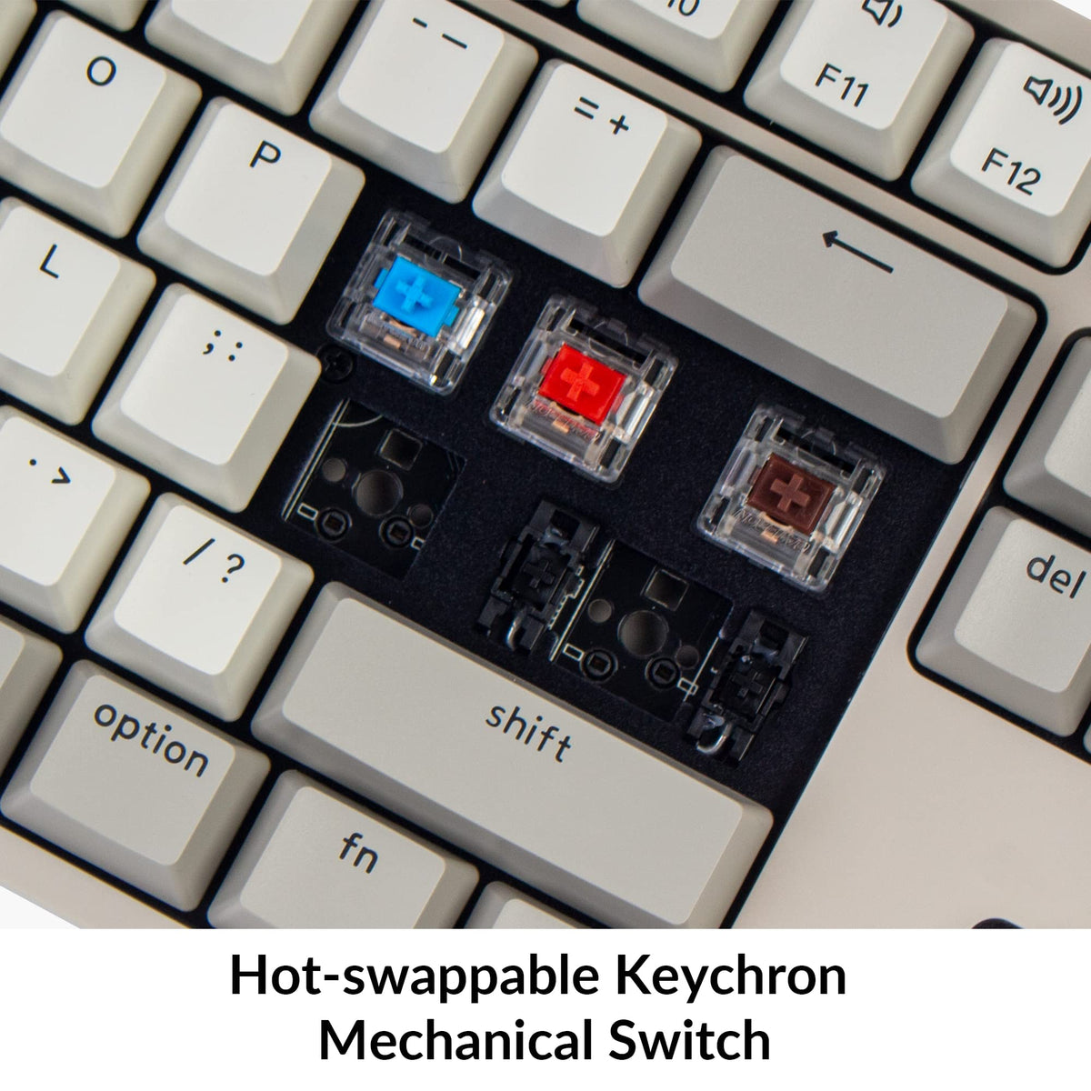 Keychron USB-C braided cable image showing durable connector and stable power benefit
