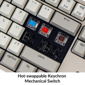 Keychron USB-C braided cable image showing durable connector and stable power benefit