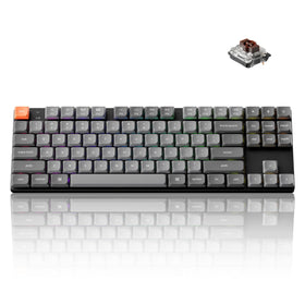 Keychron K1 Max ultrathin front view showing compact 80% layout for desk efficiency