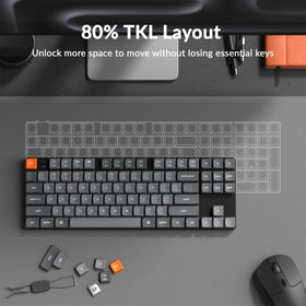 Keychron K1 Max hot-swappable switches being changed quickly