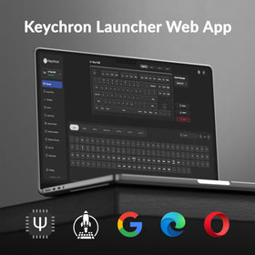 Keychron K1 Max connected via multiple devices with diagram of connections