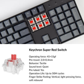 Keychron K10 hot-swappable pcb enables easy switch customization