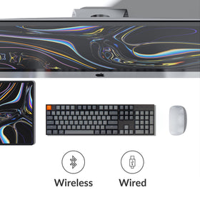 Keychron K10 RGB backlight enhances visibility in dim environments