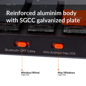 Keychron K3 hot-swappable optical switches allow easy customization without soldering.