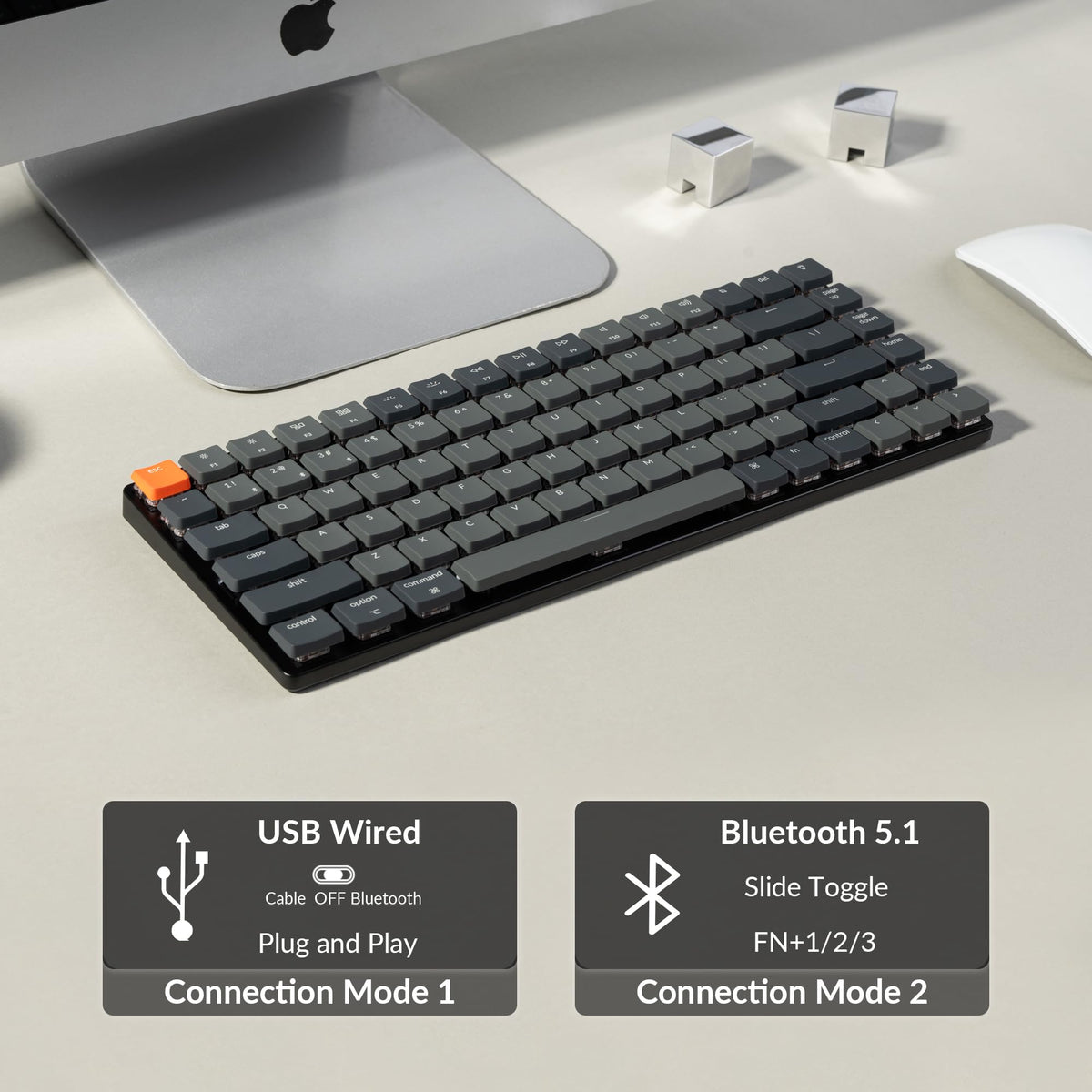 Keychron K3 Version 2 MacWindows keycaps included for cross-OS use