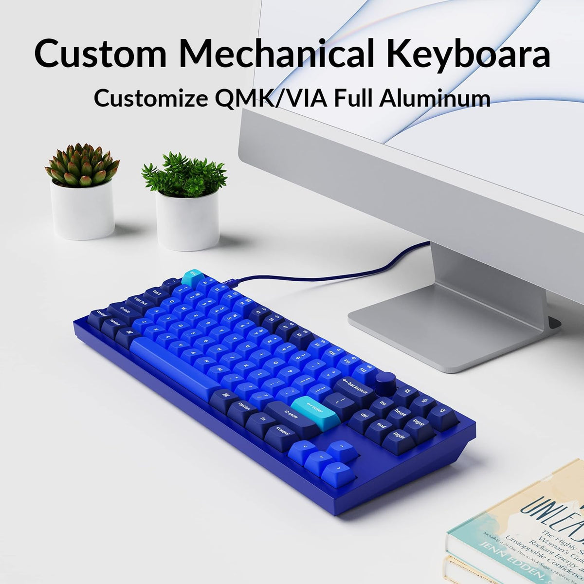 Double gasket design visible for reduced keystroke resonance.