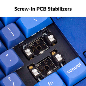 Keychron Q3 stabilizers on large keys provide stable, comfortable keypress.