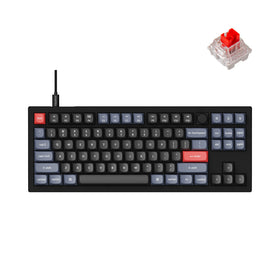 Keychron V3 front view showing carbon black TKL layout and clean profile benefit