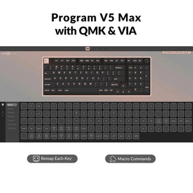 Keychron V5 Max demonstrates fast 2.4G and wired connection for responsive gaming.