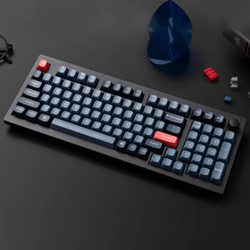 Keychron V5 Max RGB backlighting creates immersive gaming ambience.