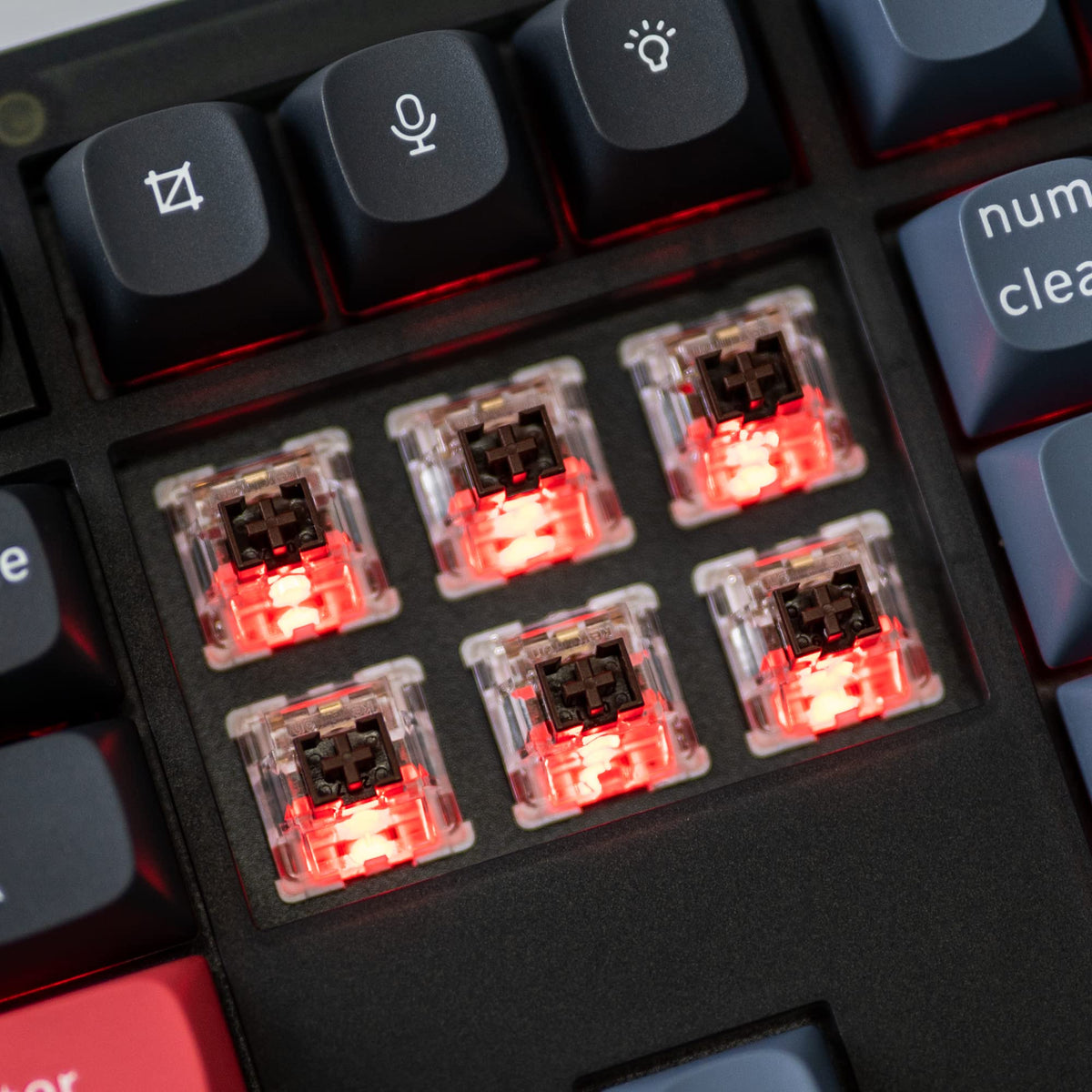 Keychron V6 acoustic silicone pad inside dampening typing noise for smoother feel
