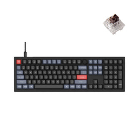 Keychron V6 full-size top view shows ergonomic layout for comfortable typing