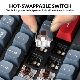Keychron V6 knob feature close-up highlighting media control and tactile feel