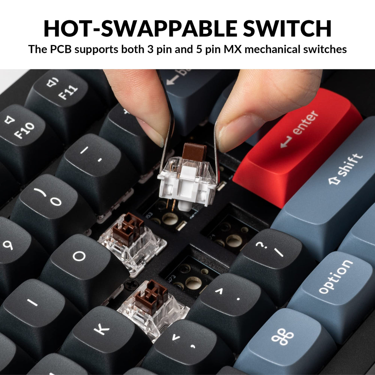 Keychron V6 knob closeup highlights tactile control for quick adjustments