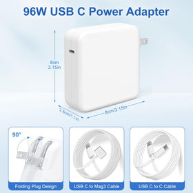 Keyiyou USB-C to MagSafe 3 cable, 6.6ft, flexible and durable