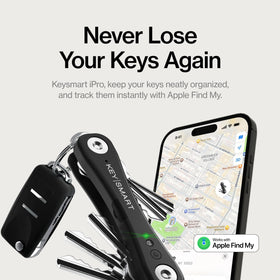 KeySmart iPro side profile highlighting compact design and secure hardware benefit