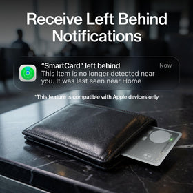 KeySmart SmartCard Gen 3 works with Apple Find My for iPhone users.